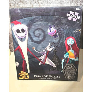Prime 3D Puzzle The Nightmare Before Christmas 500 Pcs 24x18 Ages 10+ New (161)